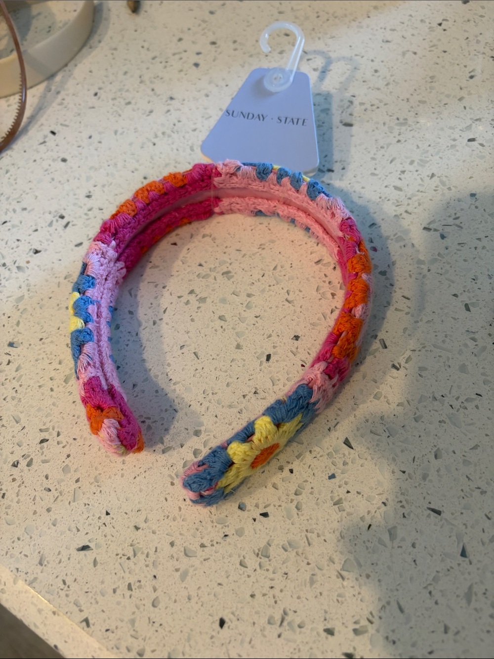 Groovy Crochet Headband Sunday State NWT